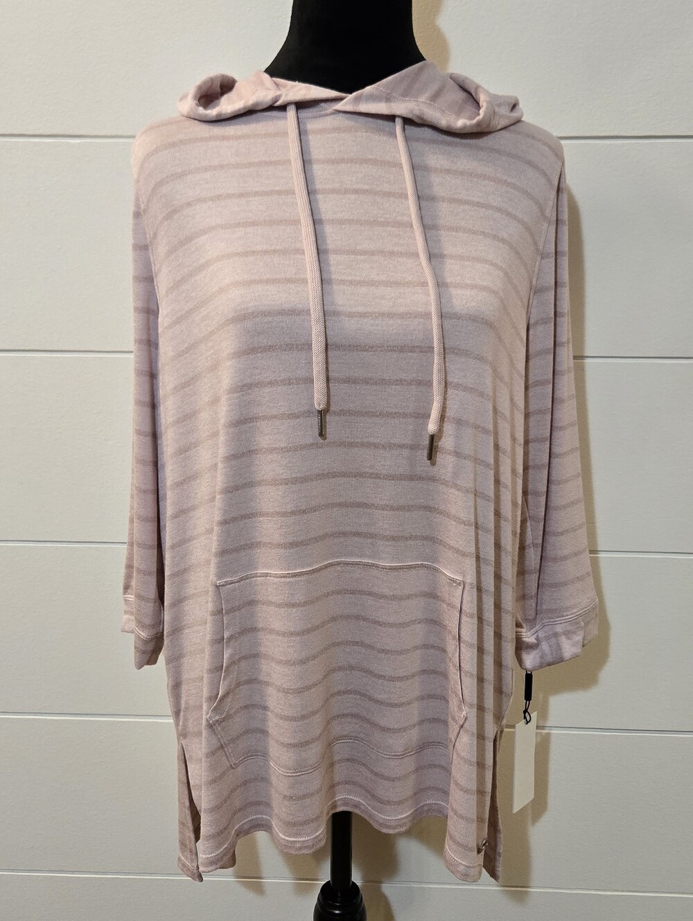 Calvin Klein Performance Stretch Hooded Pink Top Size M NWT
